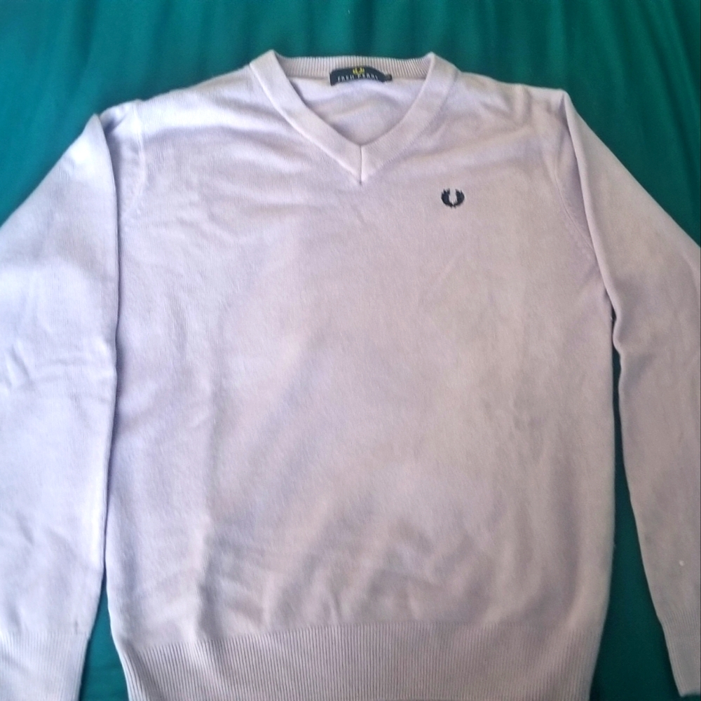 MENS LAVENDER FRED PERRY SWEATER SIZE LARGE
